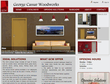 Tablet Screenshot of cassarwoodworks.com